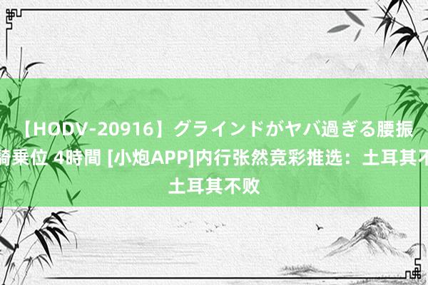 【HODV-20916】グラインドがヤバ過ぎる腰振り騎乗位 4時間 [小炮APP]内行张然竞彩推选：土耳其不败