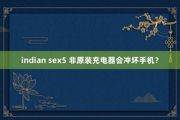 indian sex5 非原装充电器会冲坏手机？